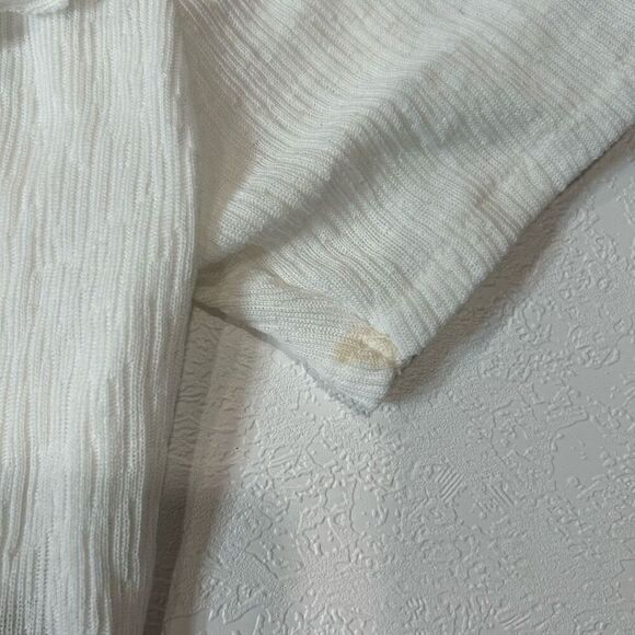 Zara Off The Shoulder Crop Top white size Lgirls halter cute lace stretch teen p - Picture 4 of 7